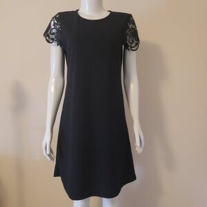 NWT Tash + Sophie Lace Sleeve Black Dress-Size S